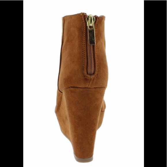 BAMBOO SUEDE OPEN TOED ANKLE BOOT - Picture 2 of 6